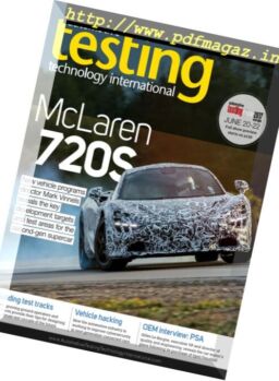 Automotive Testing Technology International – June 2017