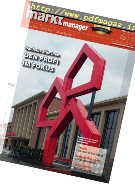 Bau Markt Manager – Mai 2017 Cover