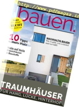 bauen! Germany – Juni-Juli 2017
