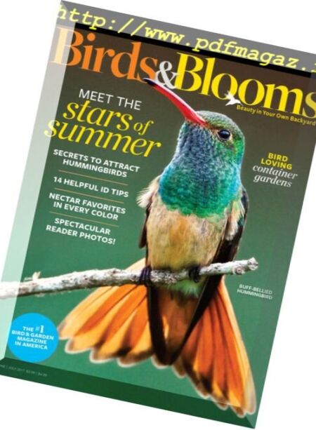 Birds & Blooms – June-July 2017 Cover