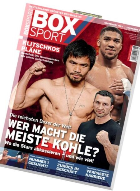 BoxSport – Juni 2017 Cover