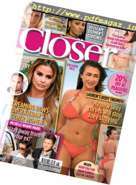 Closer UK – 22-28 April 2017 Cover