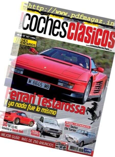 Coches Clasicos – Mayo 2017 Cover