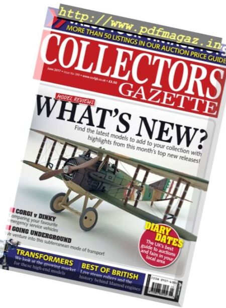 Collectors Gazette – June 2017 Cover