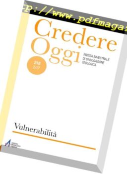 Credere Oggi – Marzo-Aprile 2017