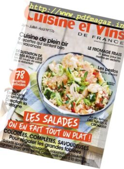 Cuisine et Vins de France – Juin-Aout 2017