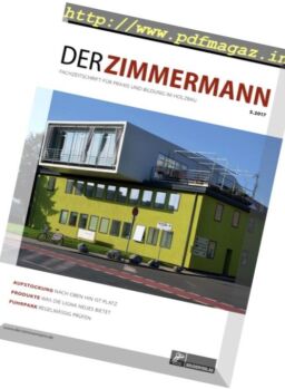 Der Zimmermann – Nr.5, 2017