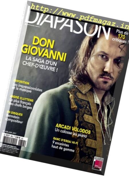 Diapason – Juin 2017 Cover