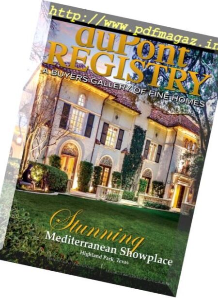 duPontREGISTRY Homes – June 2017 Cover