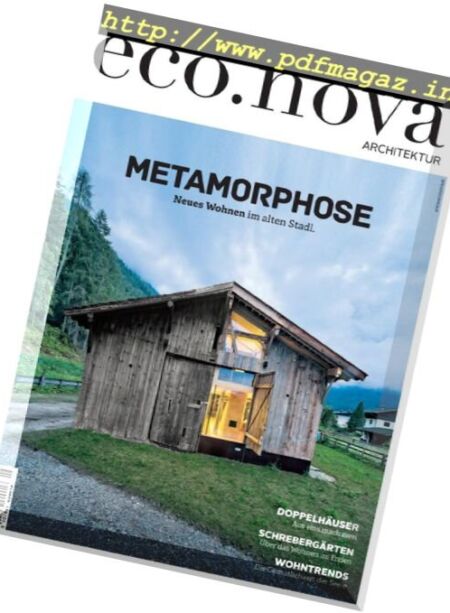 eco.nova Architektur – Mai 2017 Cover