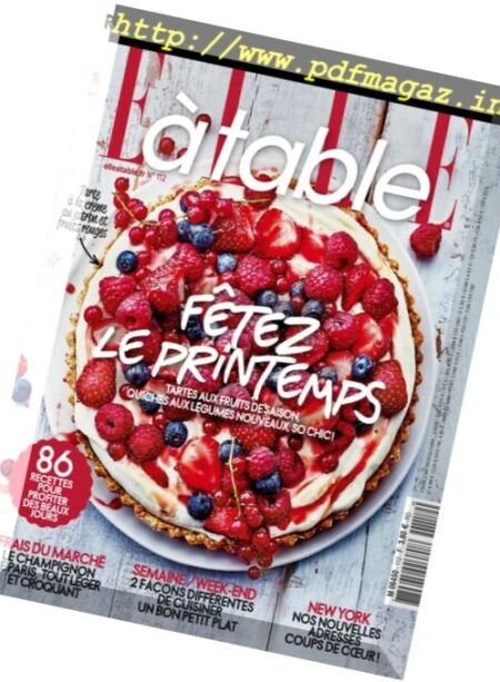 Elle a Table – Mai-Juin 2017 Cover