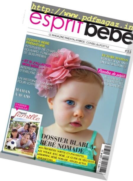 Esprit Bebe – N 33, 2017 Cover