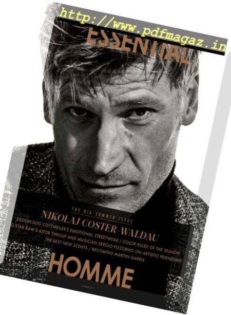 Essential Homme – Summer 2017 Cover