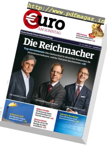 Euro am Sonntag – 15 April 2017 Cover