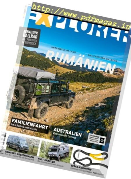 Explorer – Sommer 2017 Cover