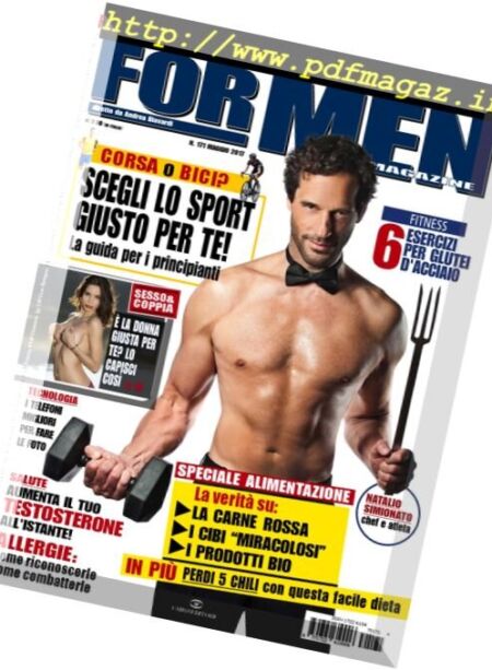 For Men Magazine – Maggio 2017 Cover