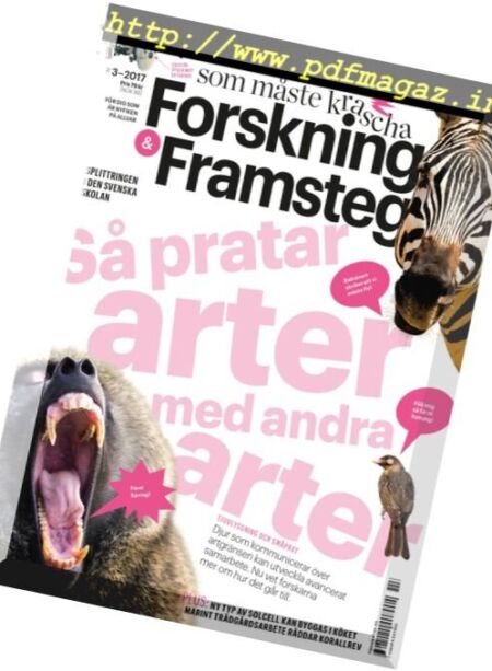 Forskning & Framsteg – Nr.3, 2017 Cover