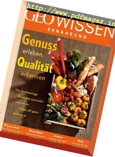 Geo Wissen Ernahrung – Nr.3, 2017 Cover