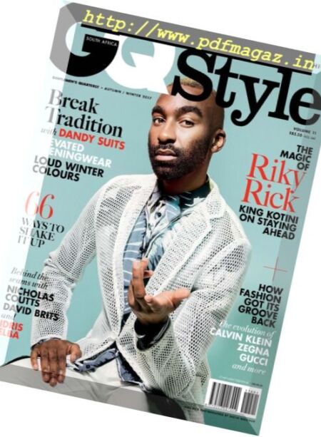 GQ Style South Africa – Autumn-Winter 2017 Cover