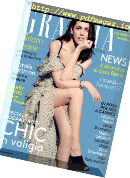 Grazia Italia – 25 Maggio 2017 Cover