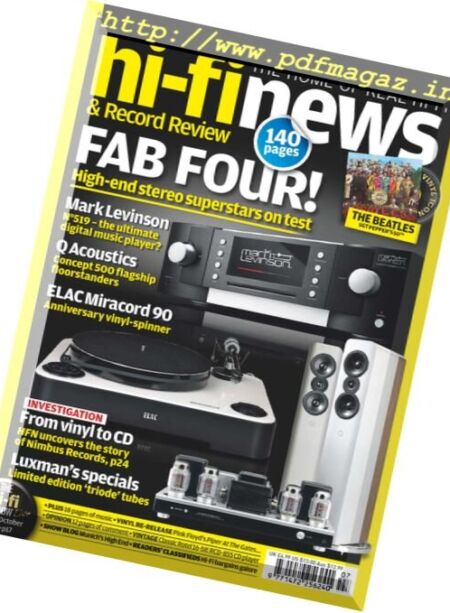 Hi-Fi News – July 2017 Cover