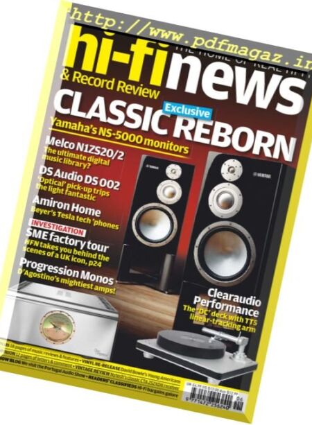 Hi-Fi News – June 2017 Cover
