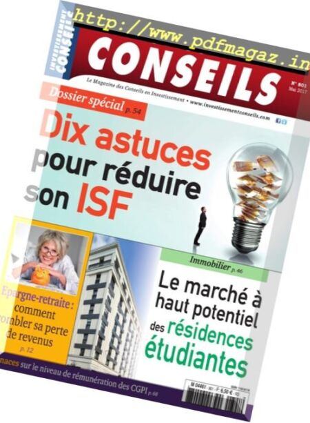 Investissement Conseils – Mai 2017 Cover