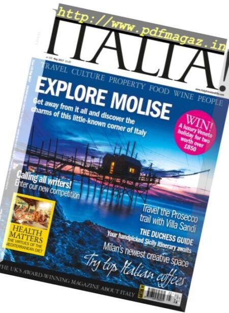 Italia! Magazine – May 2017 Cover
