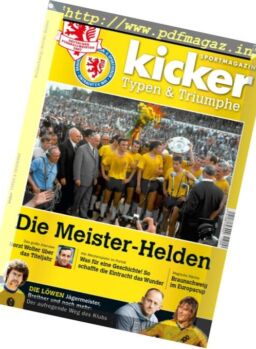 Kicker – Sonderheft Braunschweig – Mai 2017