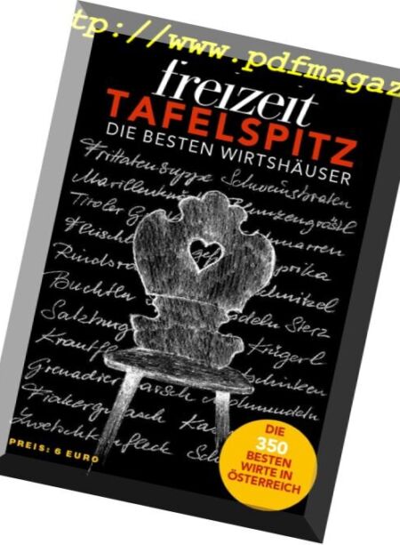 Kurier Tafelspitz – N 01, 2017 Cover