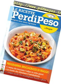 Le Ricette PerdiPeso – Maggio 2017