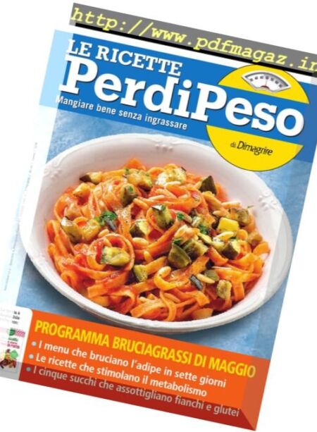 Le Ricette PerdiPeso – Maggio 2017 Cover