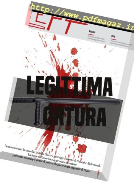 Left – 27 Maggio – 2 Giugno 2017 Cover