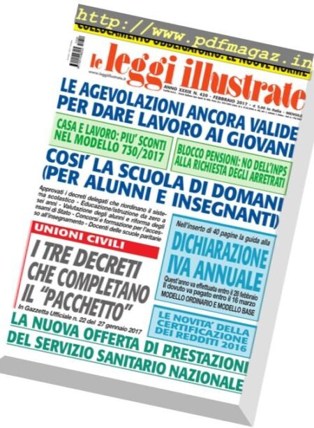 Leggi Illustrate – Febbraio 2017 Cover