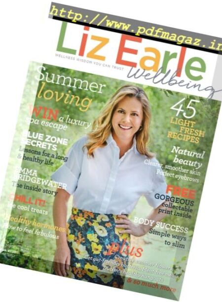 Liz Earle Wellbeing – Summer 2017 Cover