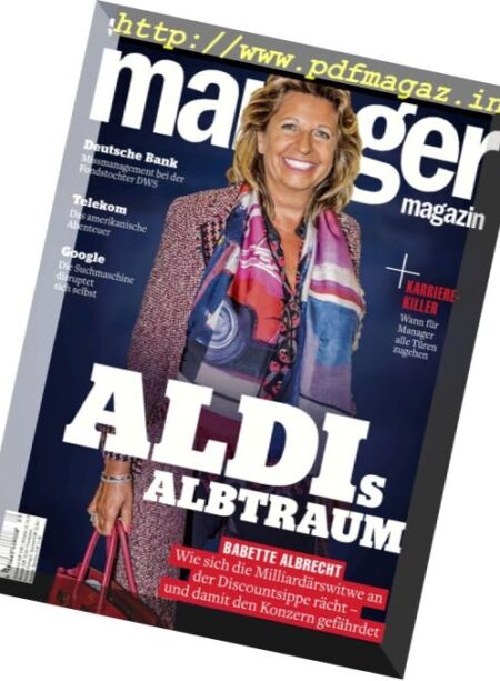 Manager Magazin – Mai 2017 Cover