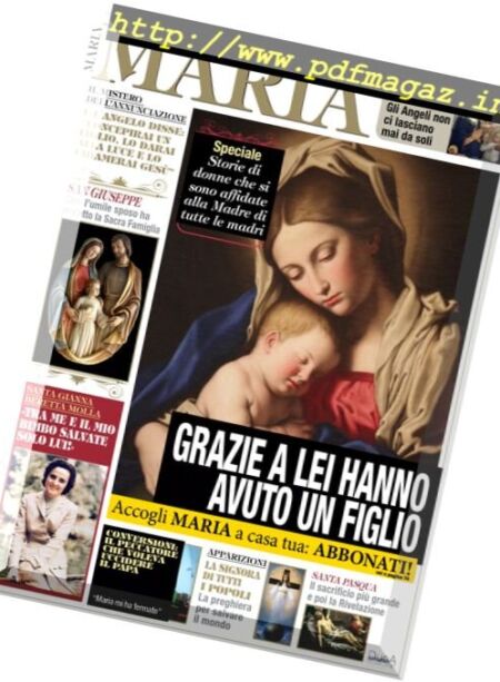 Maria – Marzo-Aprile 2017 Cover