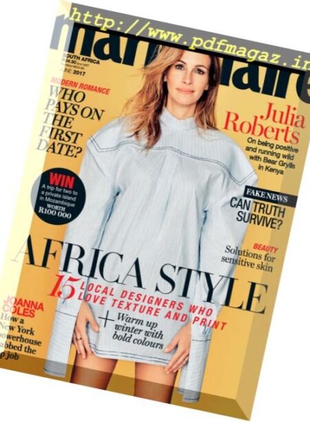 Marie Claire South Africa – June 2017 Cover