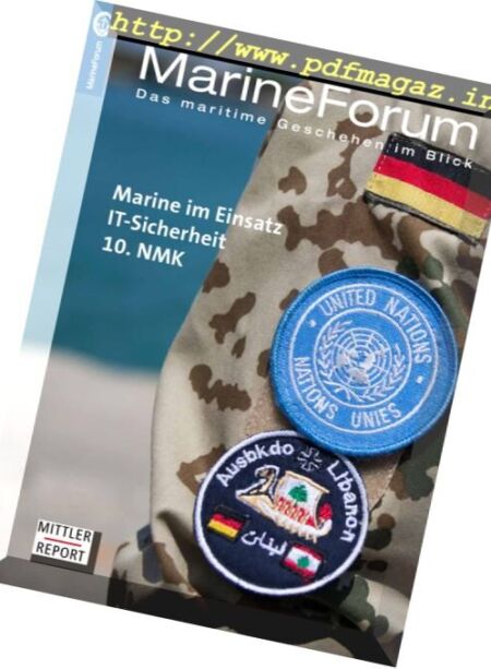 Marine Forum – Juni 2017 Cover