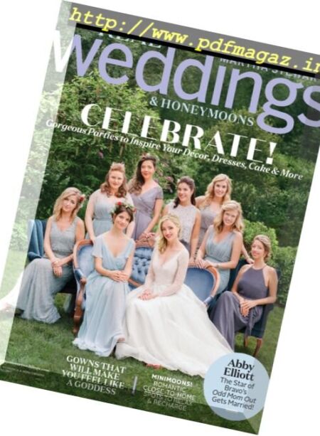 Martha Stewart Weddings – Real Weddings & Honeymoons – Spring 2017 Cover