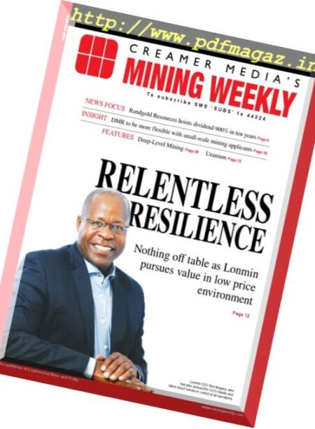 Mining Weekly – 7 April 2017 Cover