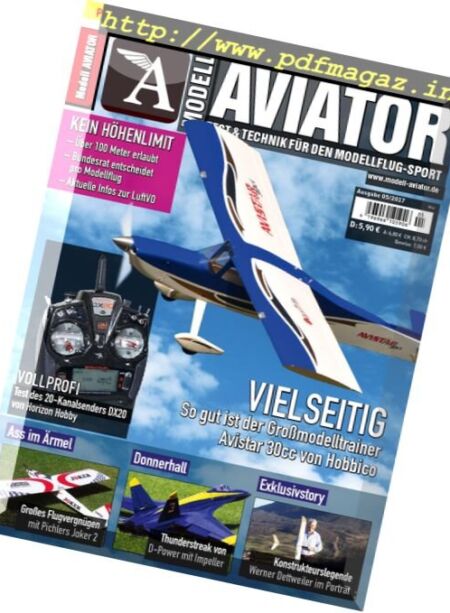 Modell Aviator – Mai 2017 Cover