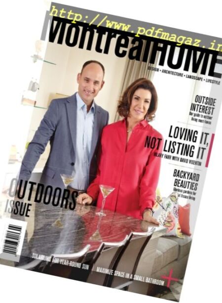 Montreal Home – Outdoors Issue 2016 Cover
