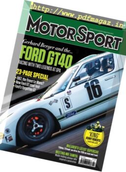Motor Sport – July 2017