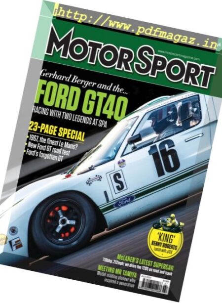 Motor Sport – July 2017 Cover