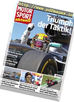 Motorsport Aktuell – 17 Mai 2017