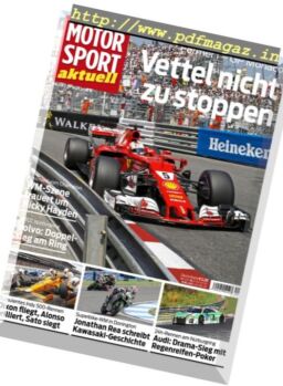 Motorsport Aktuell – 31 Mai 2017