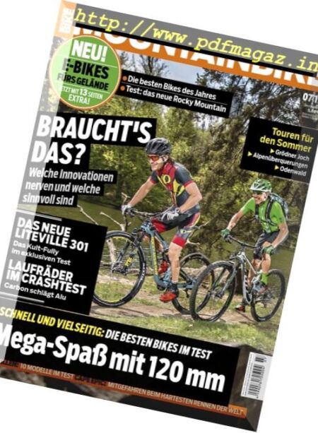 Mountainbike – Juli 2017 Cover