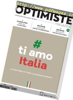 Optimiste Magazine – Avril-Juin 2017