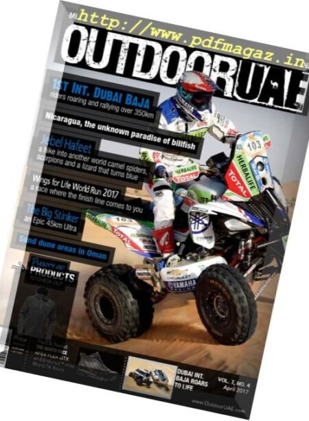OutdoorUAE – April 2017 Cover